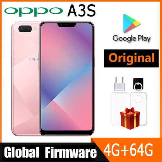 OPPO A3S smartphone global firmware 6.2-inch CPU Qualcomm