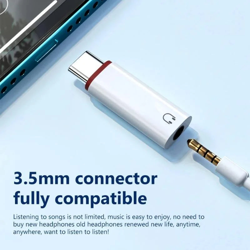 3.5mm Female to Type C Male Adapter For Samsung