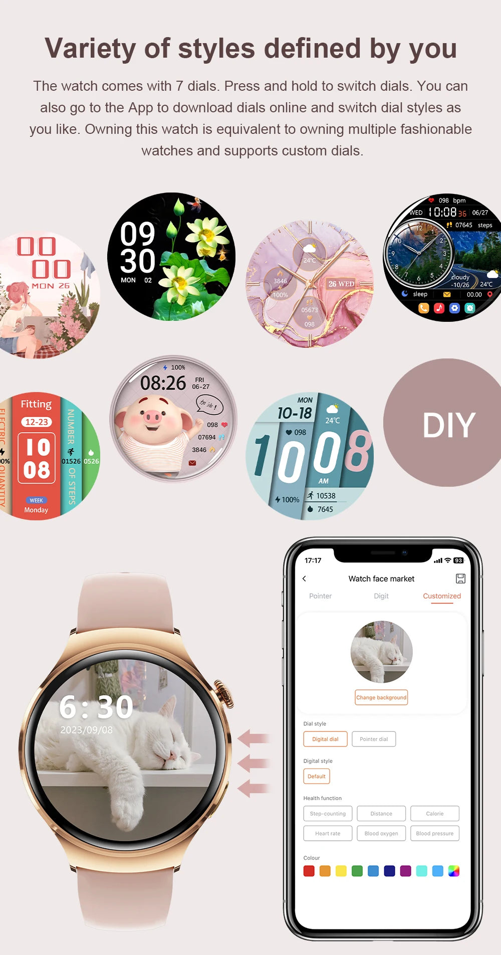 2025 New Lady Fashion Smart Watch women AMOLED