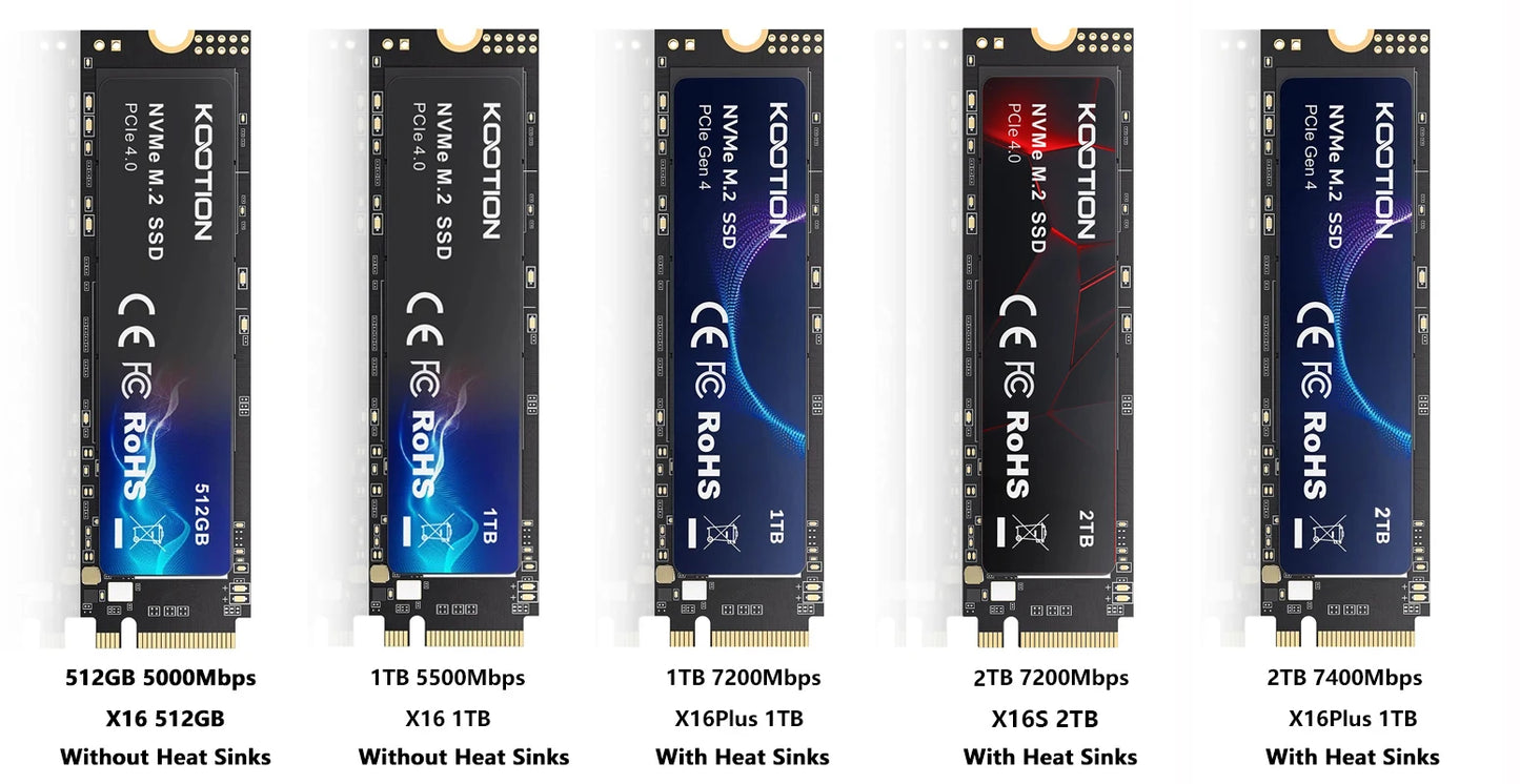 KOOTION X16 PS5 console M.2 SSD NVMe 2TB