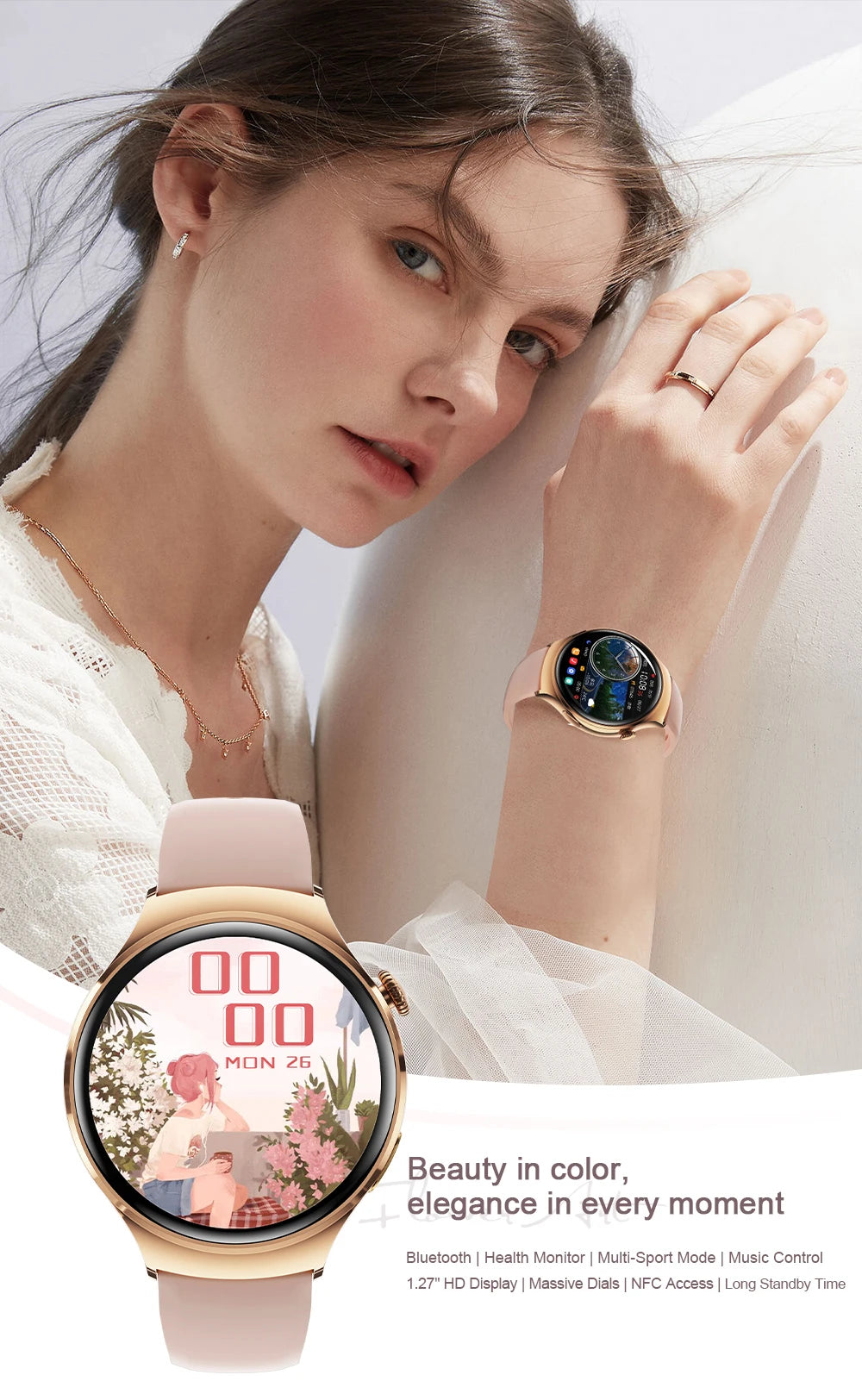 2025 New Lady Fashion Smart Watch women AMOLED