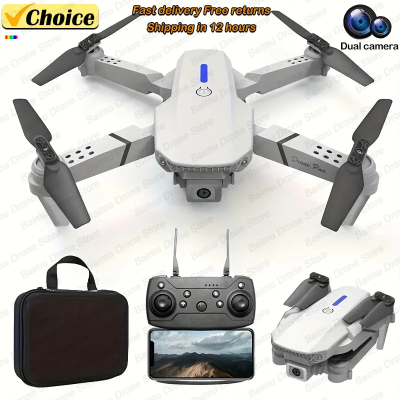 New E88Pro RC Drone 4K Professinal With 1080P