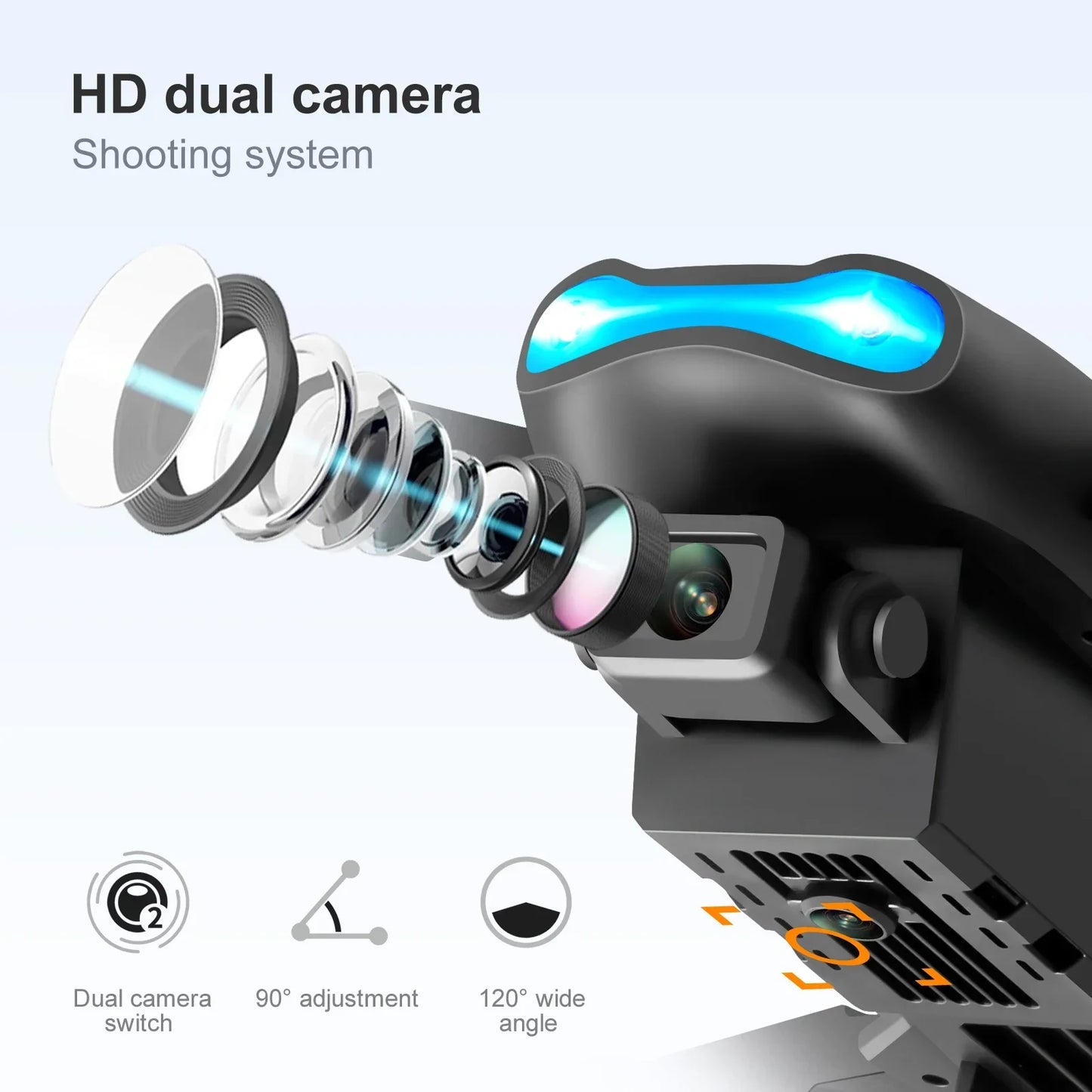 E99pro K3 Foldable Mini Drone - 4K HD