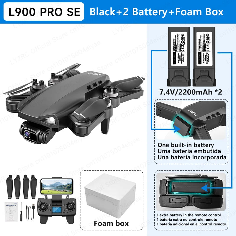 LYZRC L900 PRO SE 4K Professional HD Dual