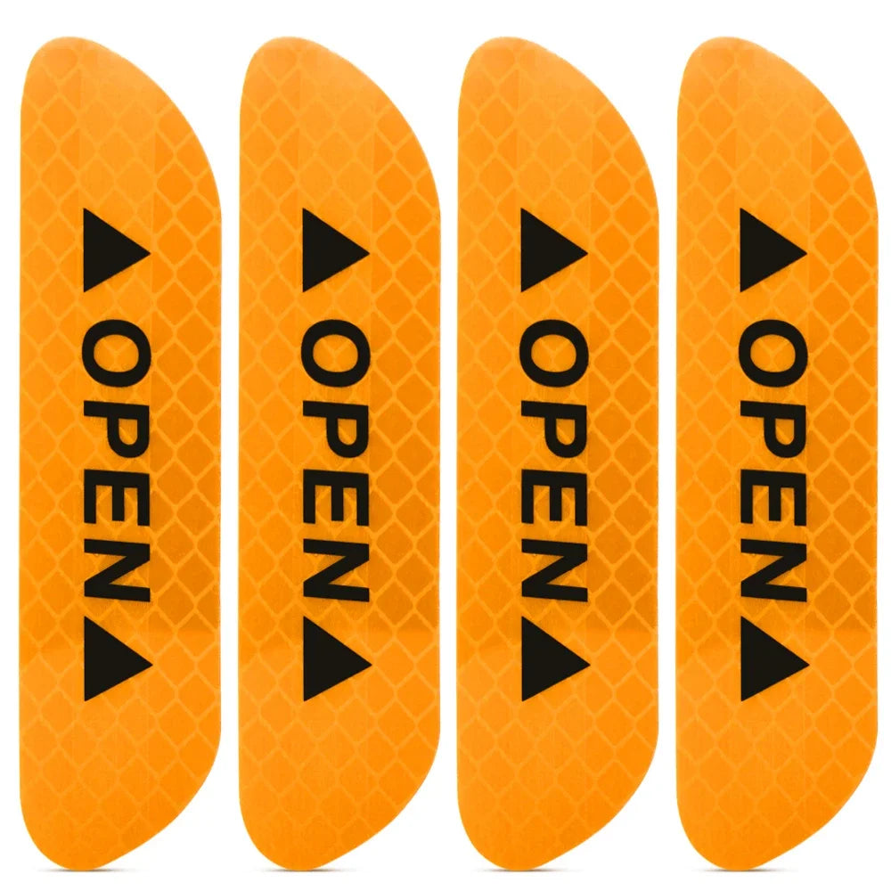 4PCS Reflective Warning Tape for Car Door Safety