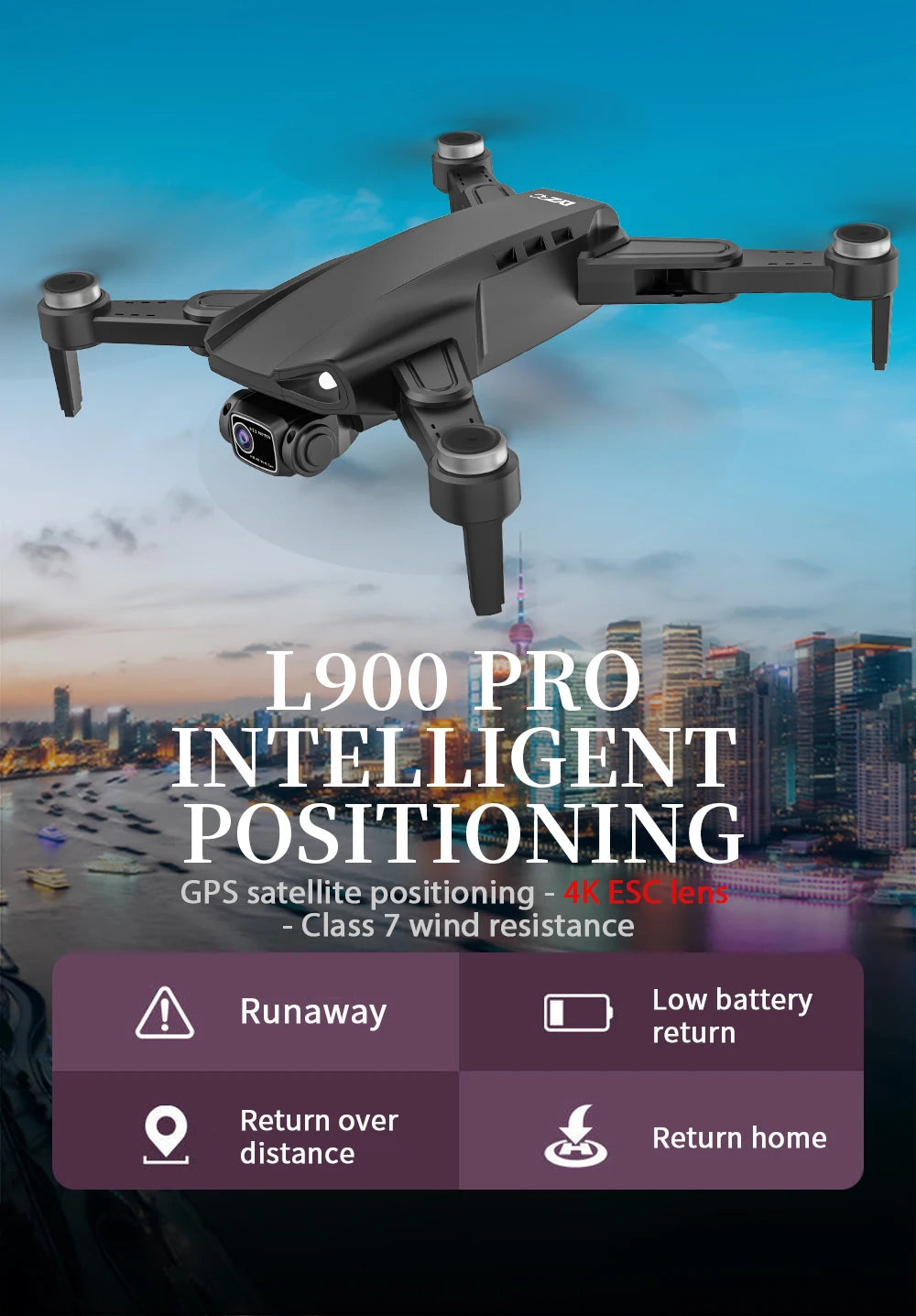 LYZRC L900 PRO SE 4K Professional HD Dual