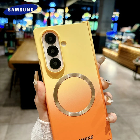 Soft Liquid Silicone Gradient Magnetic Case for Samsung Galaxy Z Fold