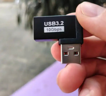 90 Degree USB 3.0 Male to Female Right