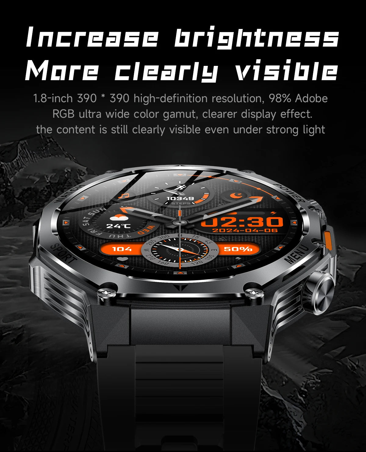 LIGE New Men Smart Watch Bluetooth Calling 800mAh