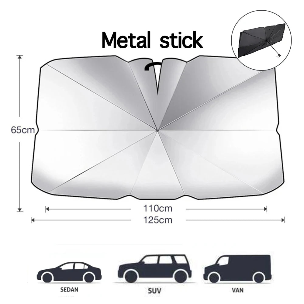 Car Sunshade Windshield Window Umbrella Foldable Sun Shade