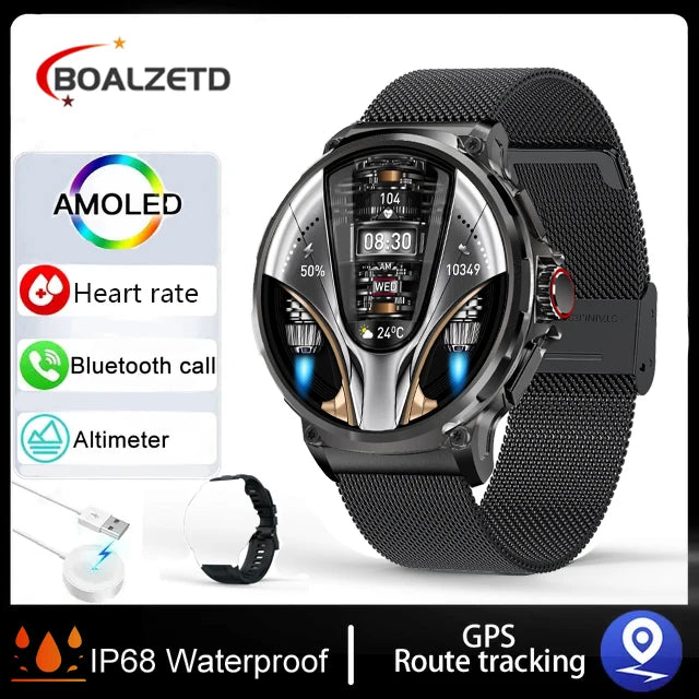 New 710mAh Bluetooth Call Smart Watch Men Sports