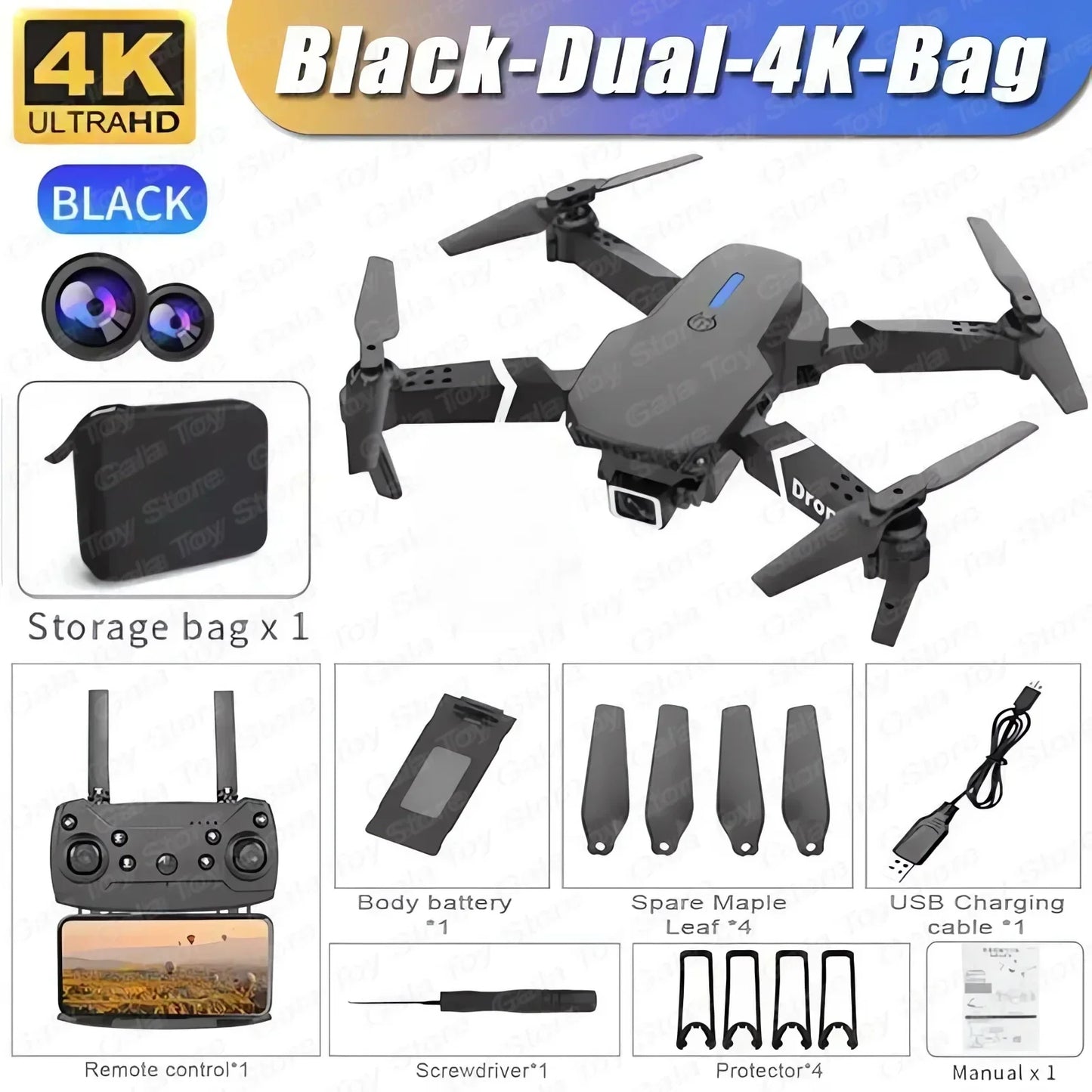 2024 New E88 Pro WIFI FPV Drone Wide