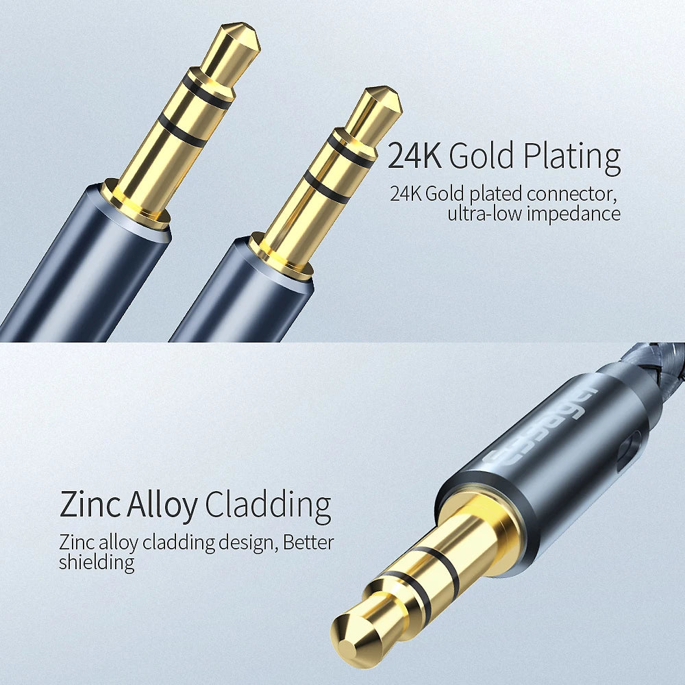 Essager Aux Cable Speaker Wire 3.5mm Jack Audio