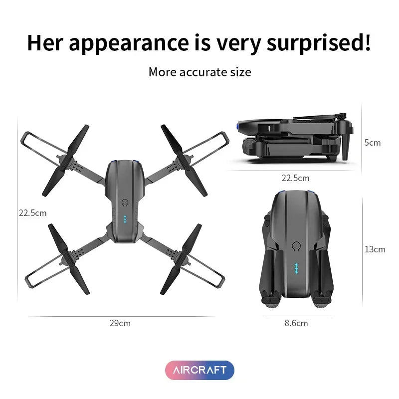 E99pro K3 Foldable Mini Drone - 4K HD