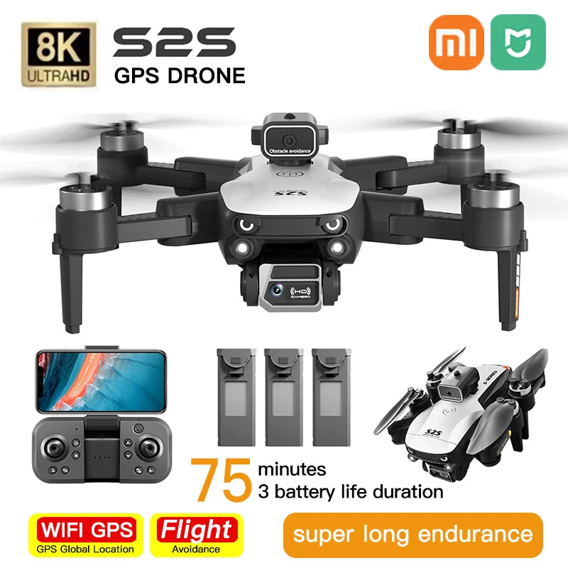 XIAOMI MIJIA S2S Mini Drone Profesional 8K Dual