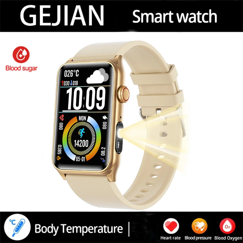 2025 New Smart Watch Men LED Bluetooth Call