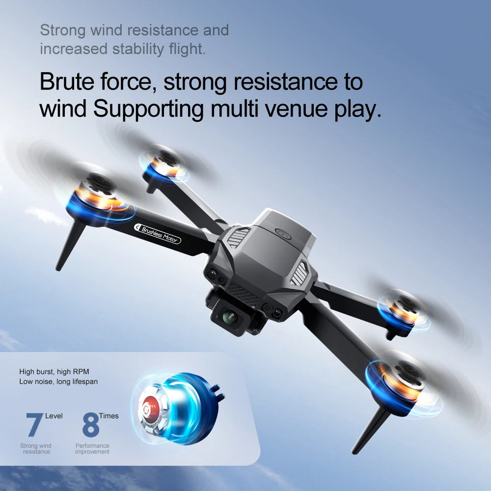 F198 Brushless Drone Optical Flow Positioning Dual Camera