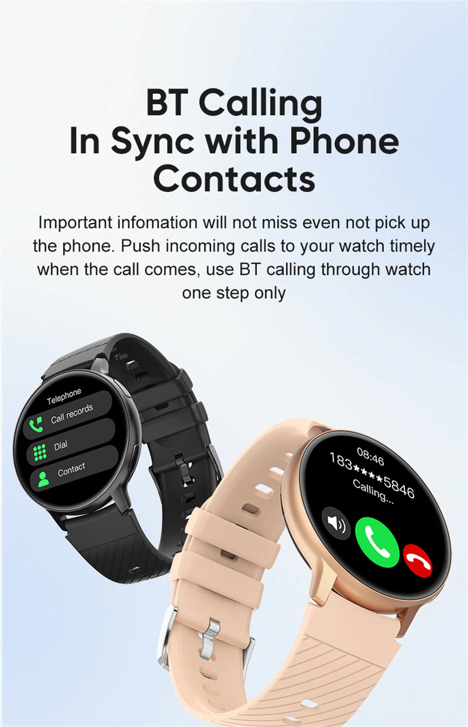 LIGE 2025 Smart Watch Women Bluetooth Call Custom