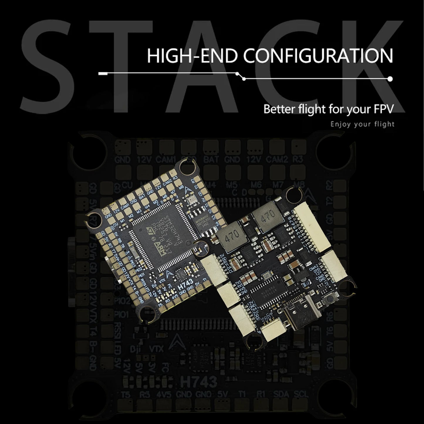 JIJIE H743 STACK Supports BetaFlight Flight Controller Dual