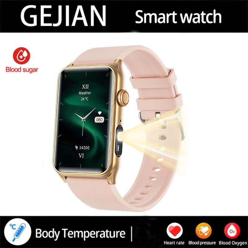 2025 New Smart Watch Men LED Bluetooth Call