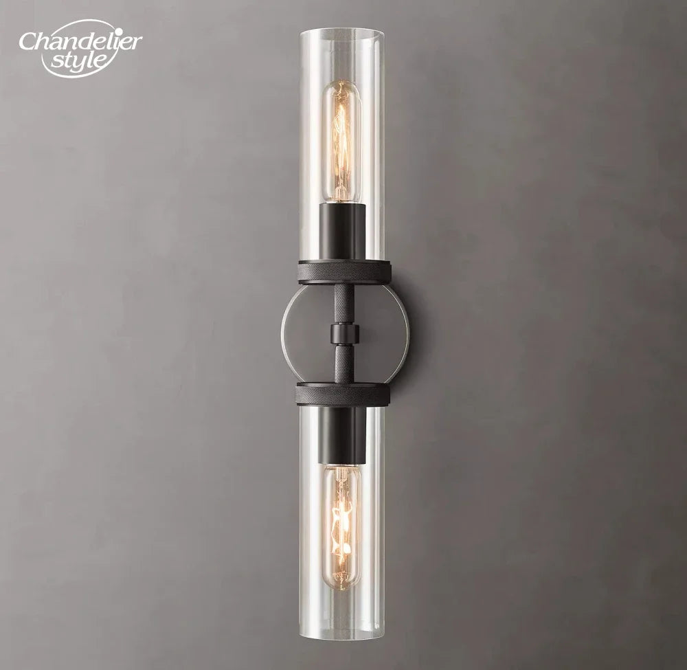 Modern Glass Wall Lamps Lustre LED Lambeth Knurled