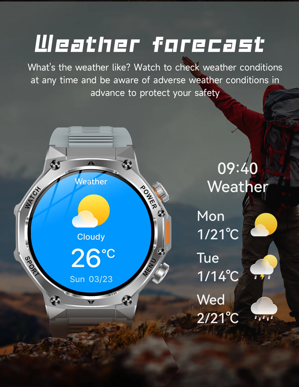 LIGE New Men Smart Watch Bluetooth Calling 800mAh