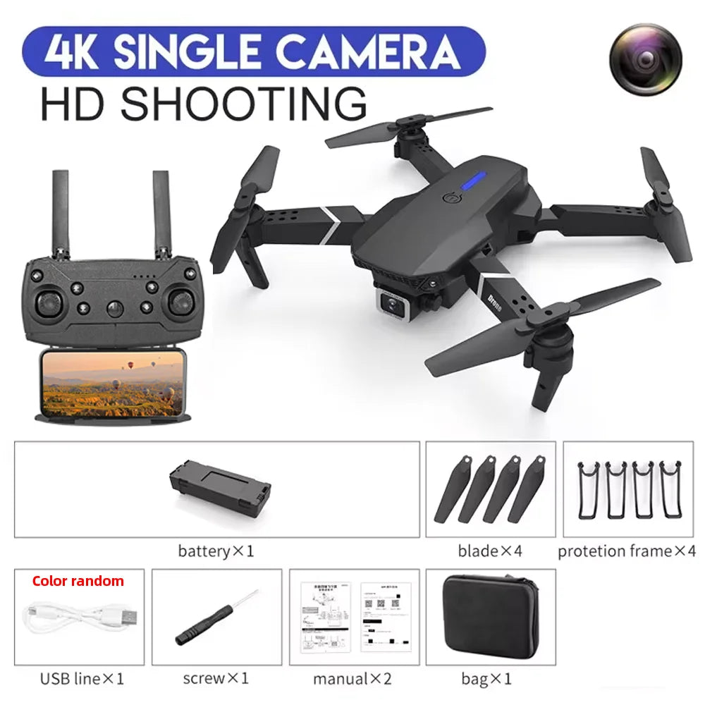 KDBFA 2024 New E88 Pro WIFI FPV Drone