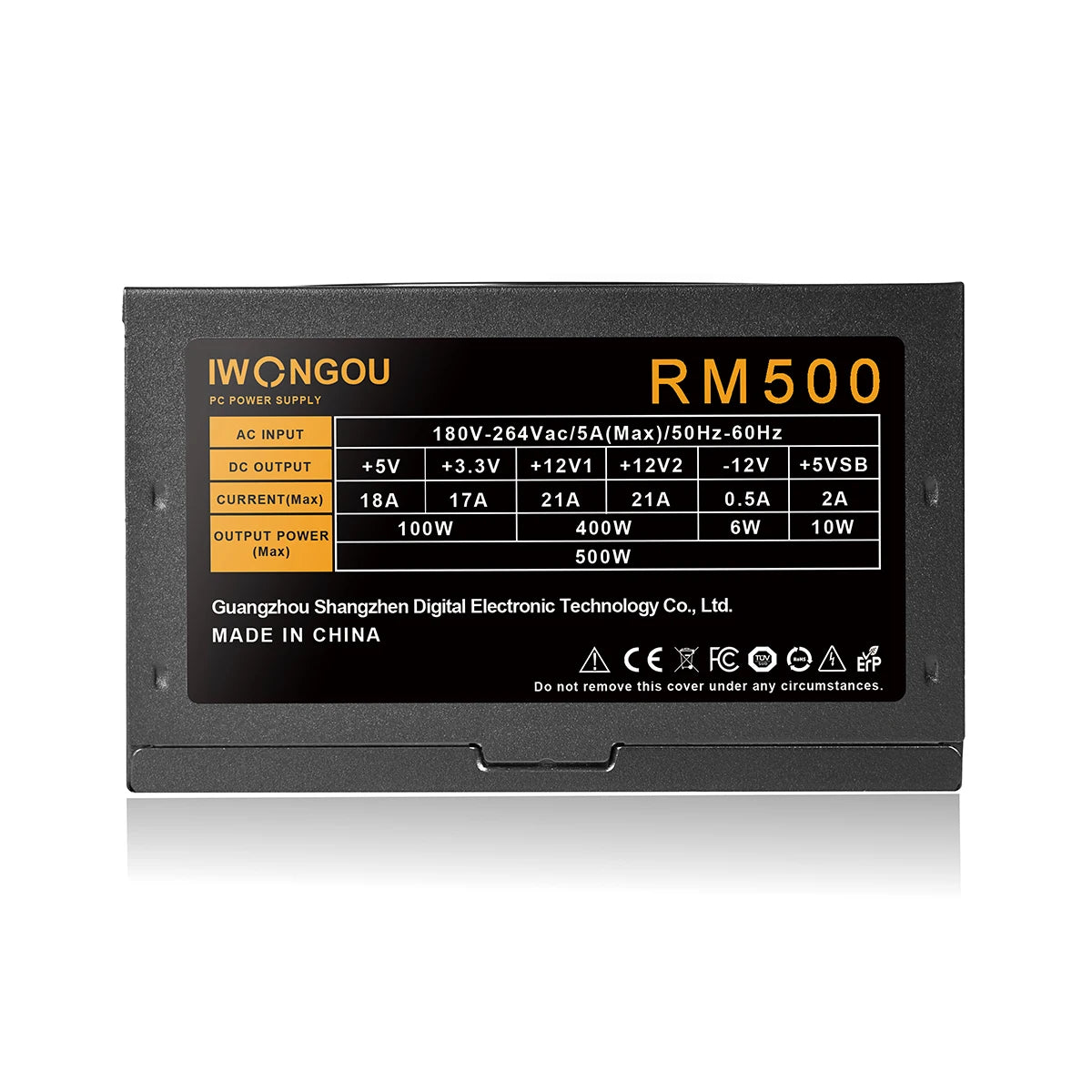 IWONGOU PC Power Supply Unit 500W 600W 750W
