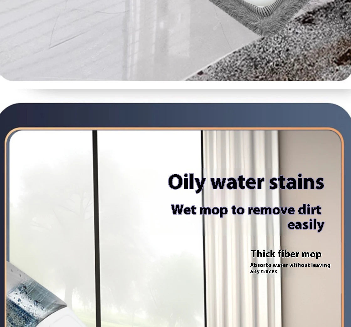 New Large Household Spray Mop With Replaceable Microfiber