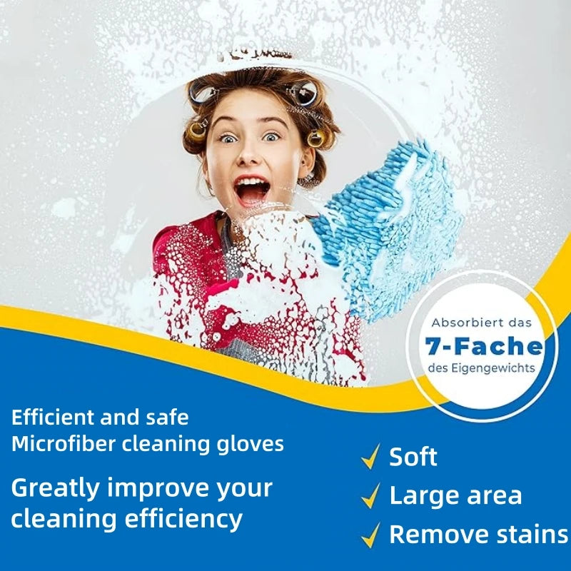 Microfiber cleaning gloves, car surface cleaning, interior cleaning,