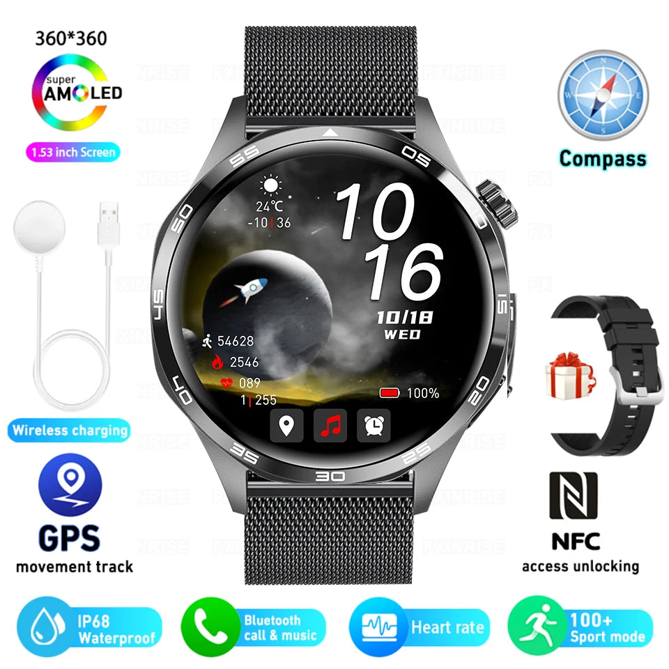 For HUAWEI GT5 Pro GPS NFC Smart Watch
