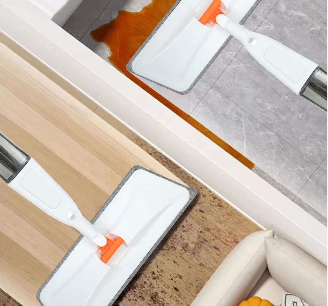 New Large Household Spray Mop With Replaceable Microfiber