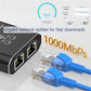 MZX 1-in-4-out 1000M Gigabit Network Hub Switch RJ45