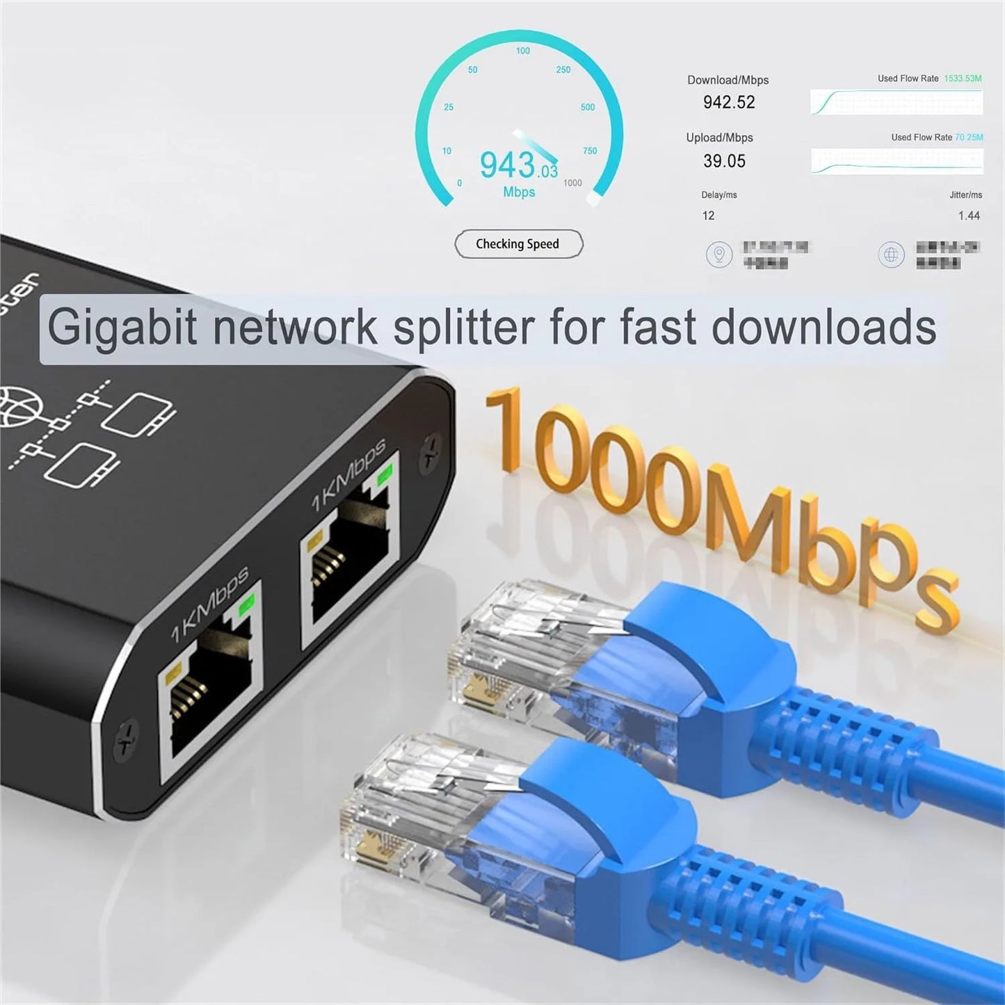 MZX 1-in-4-out 1000M Gigabit Network Hub Switch RJ45