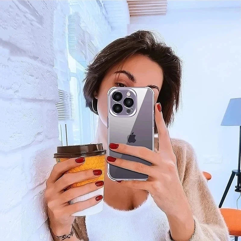 Luxury Shockproof Silicone Clear Phone Case For iPhone