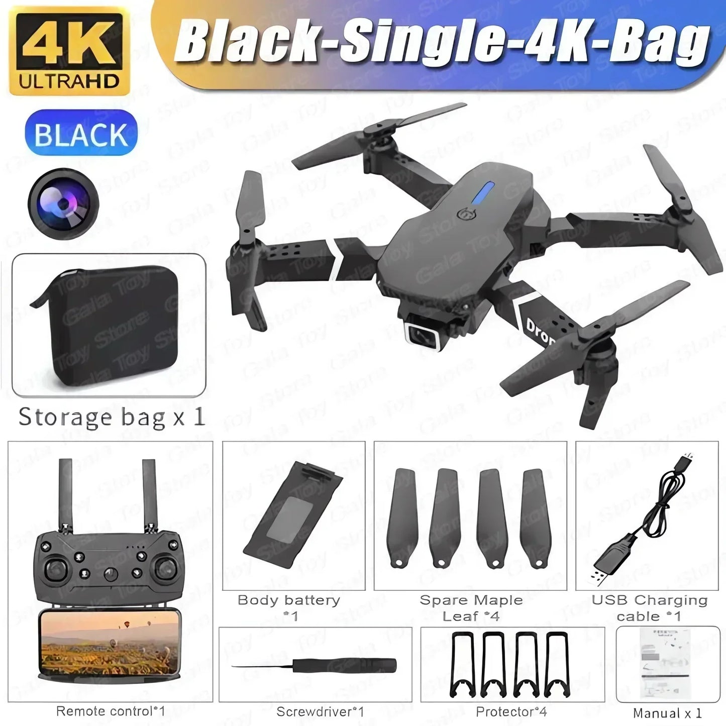 2024 New E88 Pro WIFI FPV Drone Wide