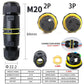 IP68 Outdoor Waterproof Junction Box Electrical Cable Connector,