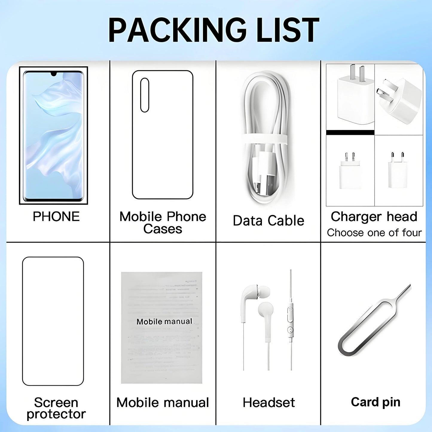 Global,HUAWEI-P30 Pro,Smartphone Android,Google Play Store,6.47 inch 8GB+512GB ROM,Mobile
