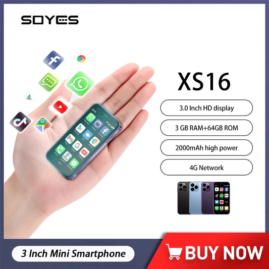 Original SOYES XS16 Mini Smartphone Phone 4G LTE
