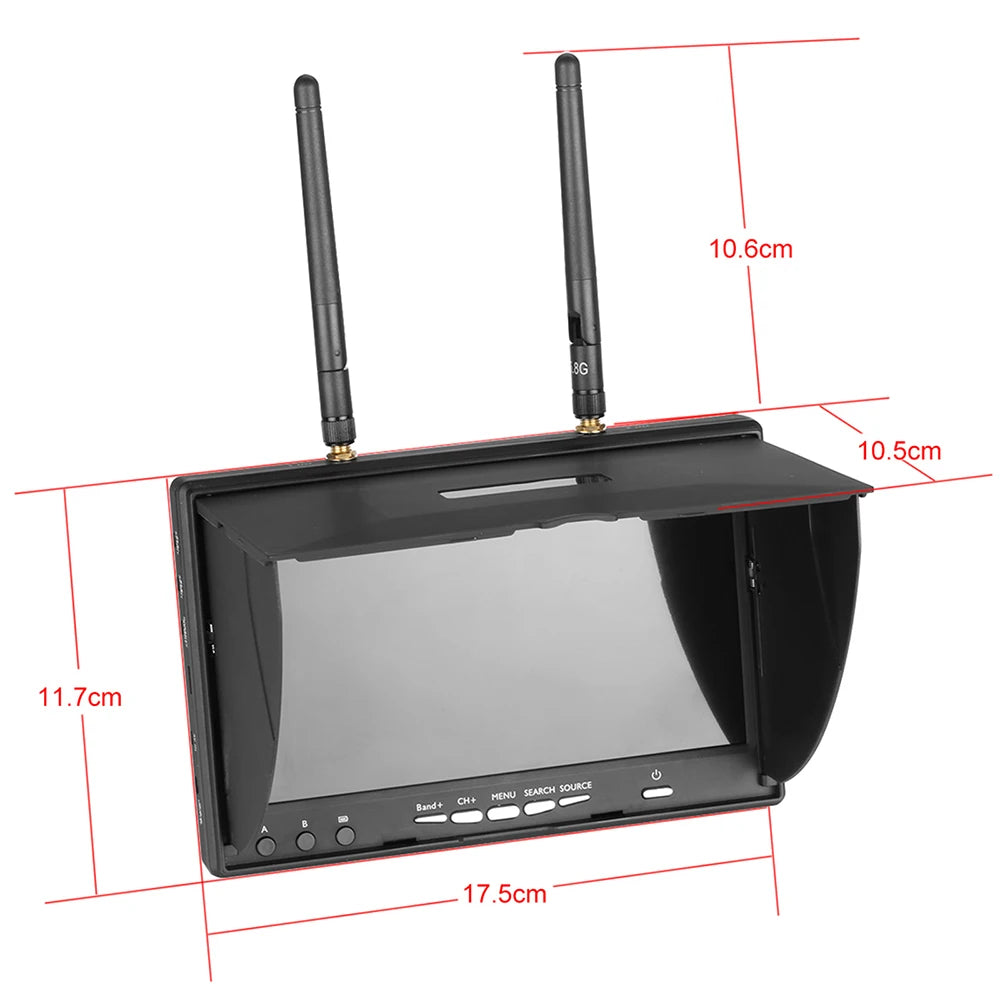 9IMOD LCD5802D FPV Monitor with DVR 5.8G 40CH