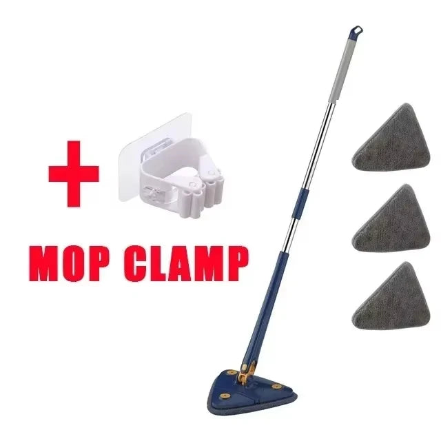 Rotatable Telescopic Triangle Mop 360° Spin Cleaning Mop