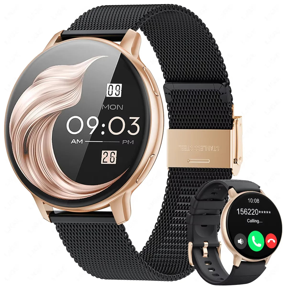 LIGE 2025 Smart Watch Women Bluetooth Call Custom