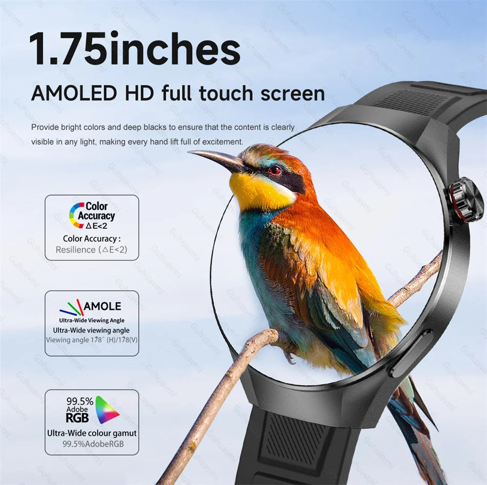 2025 True AMOLED Smart Watch Full touch Screen