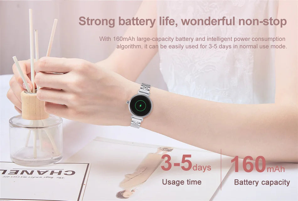 1.04 inch AMOLED Screen Fashion Ladies Smart Watch