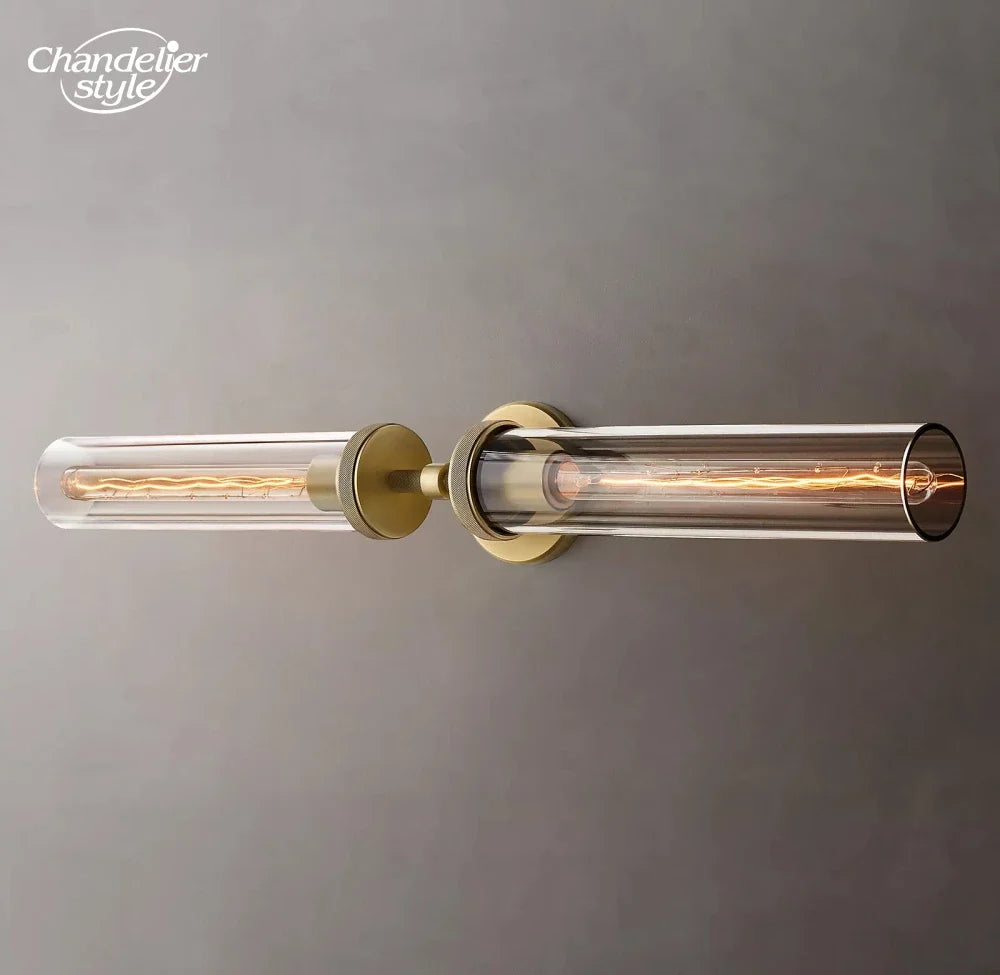 Modern Glass Wall Lamps Lustre LED Lambeth Knurled