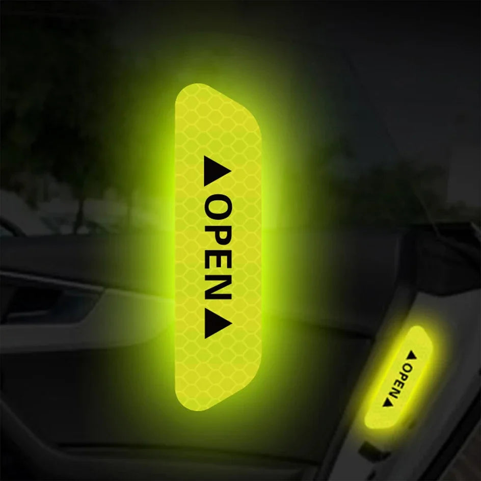 4PCS Reflective Warning Tape for Car Door Safety