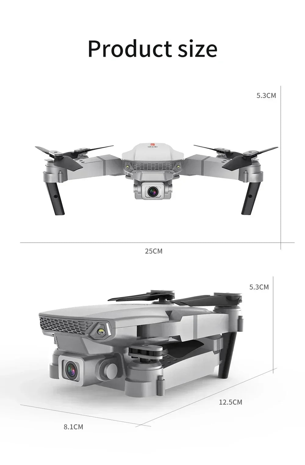 E88 Pro RC Drone WiFi FPV Height Hold
