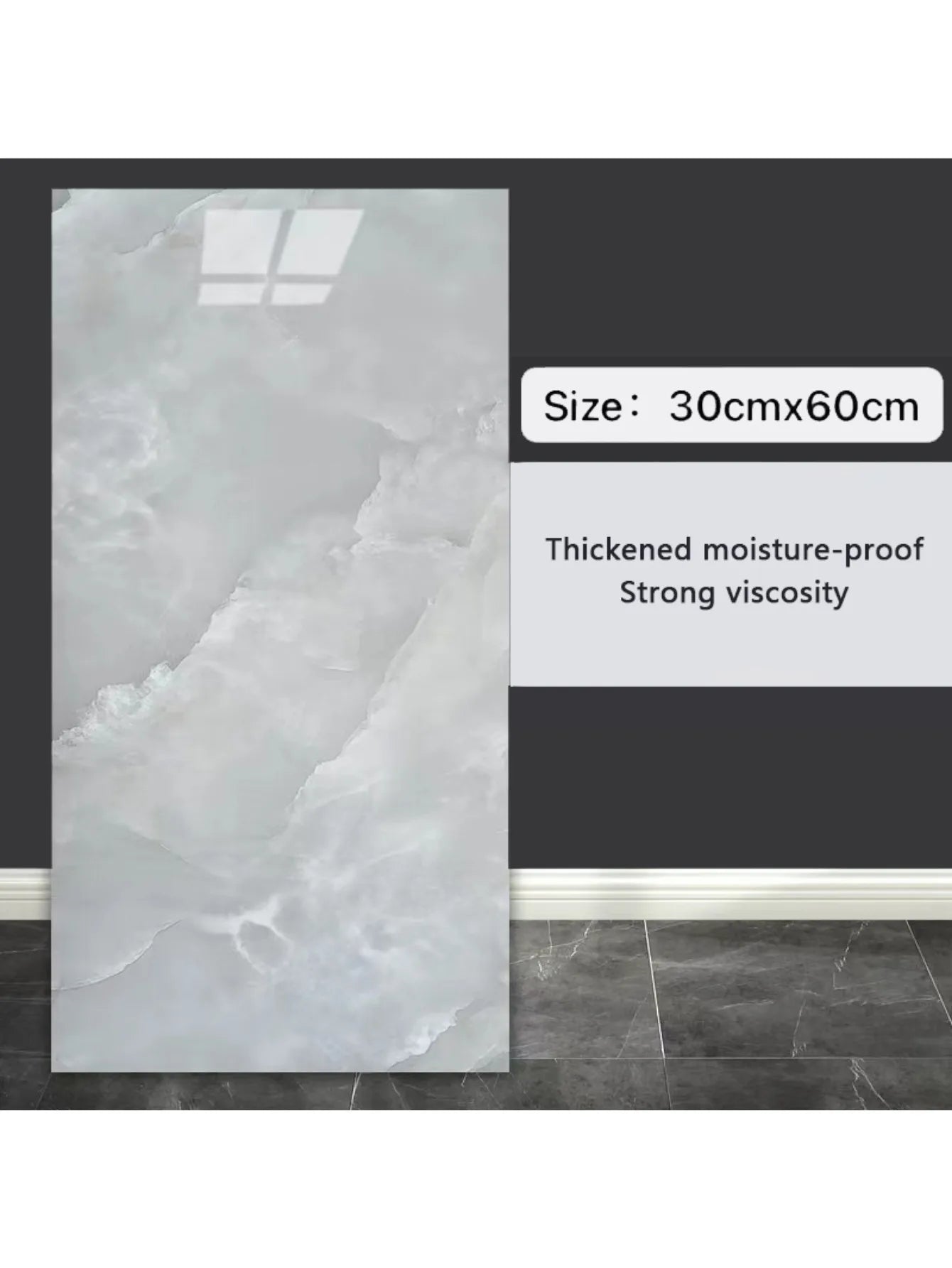 10pcs 3D Wall Sticker classic imitation marble Brick