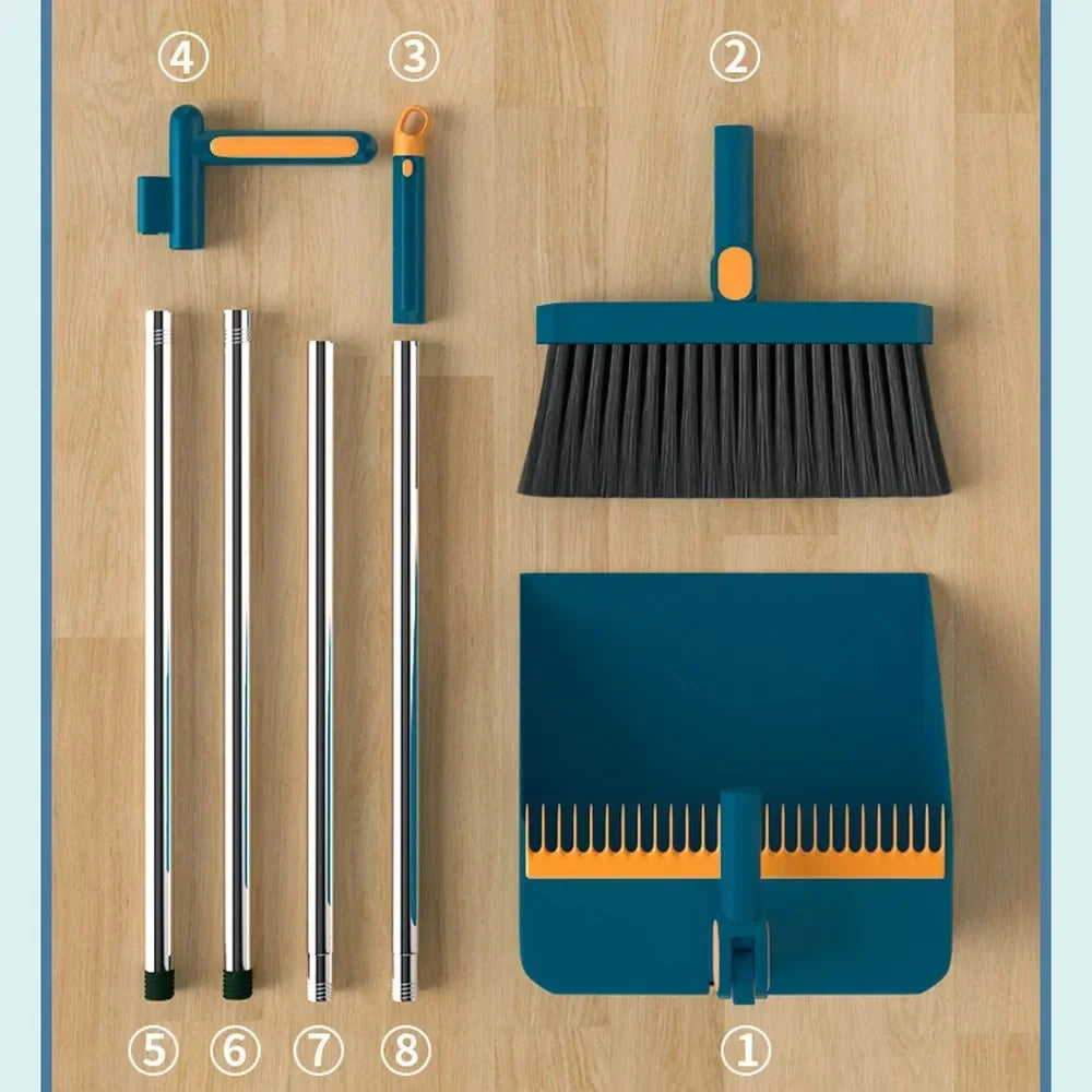 2PCS/Set Broom and Scoop Set Folding Dustpan High-end