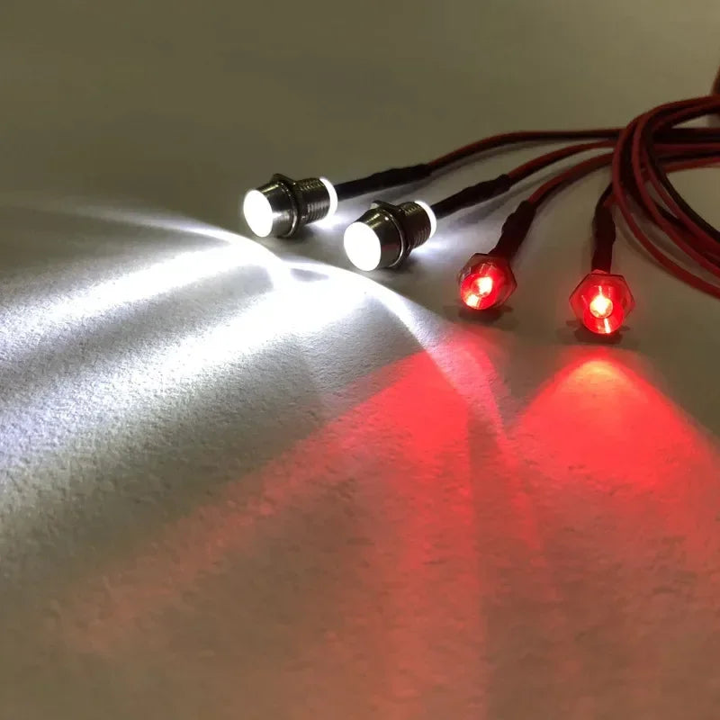 RC LED Light Kit Headlamps for 1/10 1/8